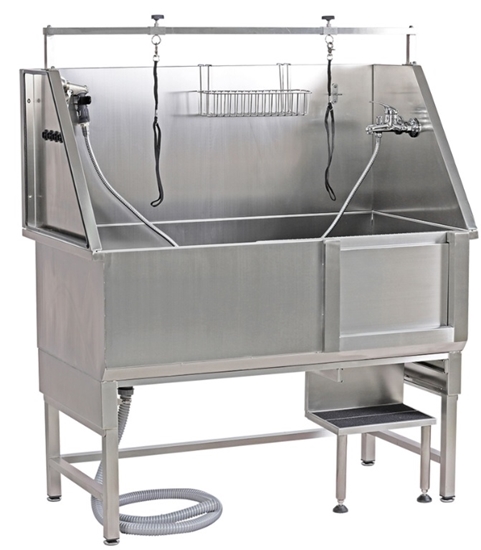 Picture of Stainless Steel Dog Grooming Bath with Stairs